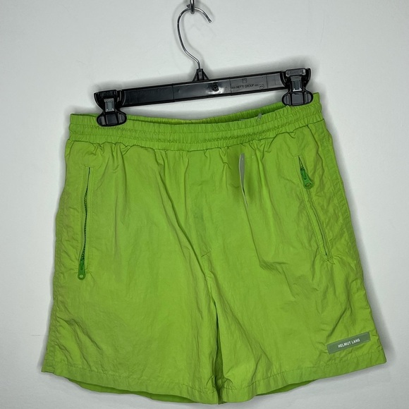 Helmut Lang Green Nylon Swim Shorts Men’s Small - Picture 1 of 6